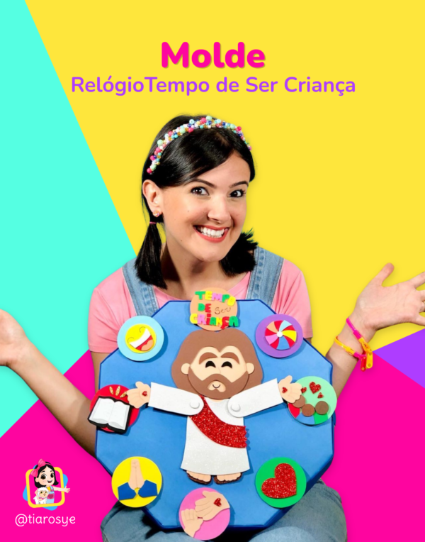 Molde - Relógio Tempo de ser Criança